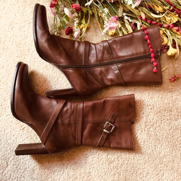 Nine west brown leather boots - Picture 7 of 8
